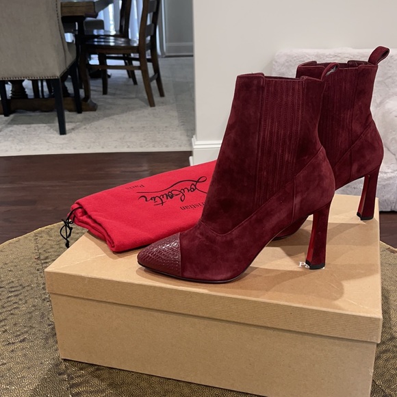 CHRISTIAN LOUBOUTIN Me in the 90s Burgundy Boot 38 - Picture 8 of 12